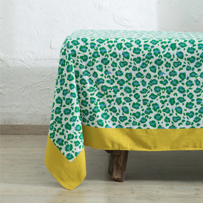 Savannah Leopard print cotton Tablecloths - Club Matters 